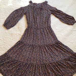 Ralph Lauren boho open shoulder dress petite XS